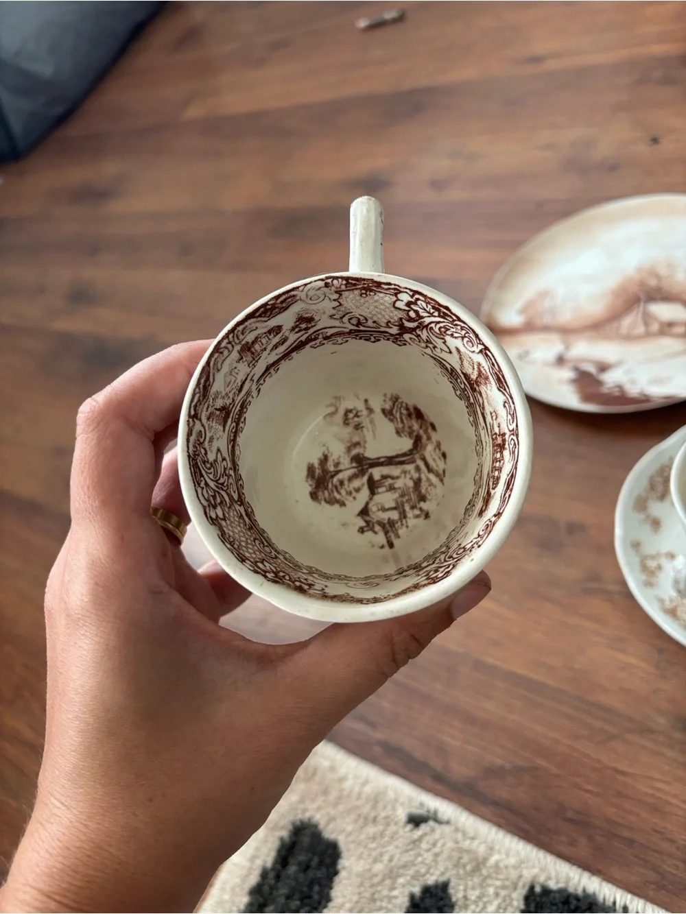 Antique Brown Transferware